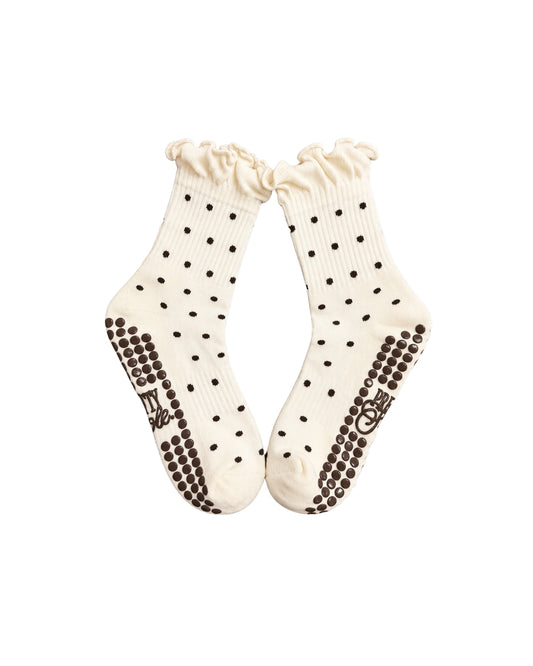 Brown Polka Dottie